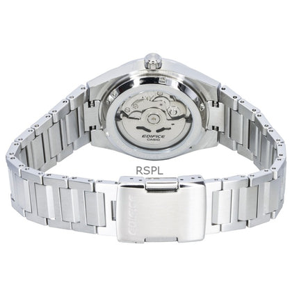 Casio Edifice Analog Edelstahl Geschmiedetes Carbon Weißes Zifferblatt Automatik EFK-100D-7A 100M Herrenuhr