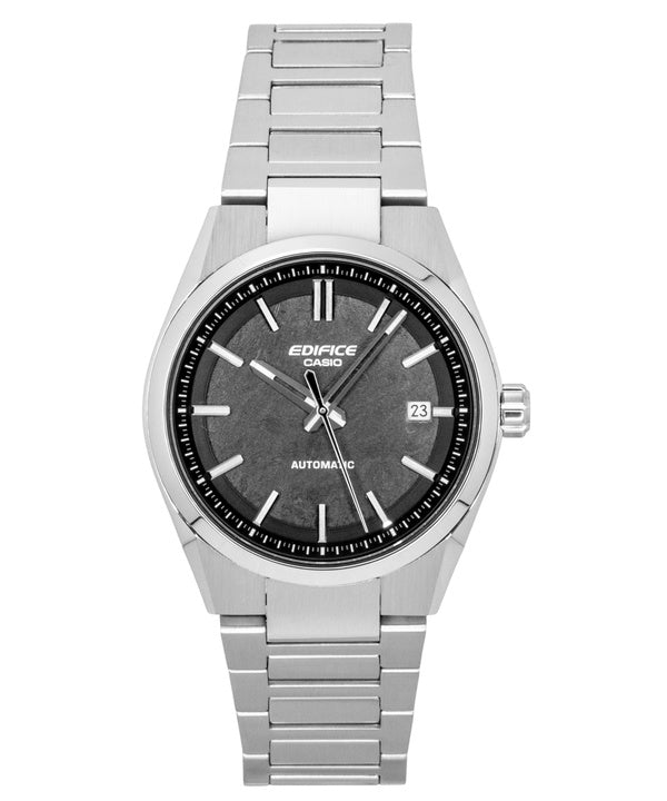 Casio Edifice Analog Edelstahl Schwarzes Zifferblatt Automatik EFK-110D-1A 100M Herrenuhr