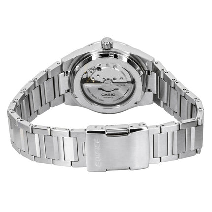Casio Edifice Analog Edelstahl Silbernes Zifferblatt Automatik EFK-110D-7A 100M Herrenuhr