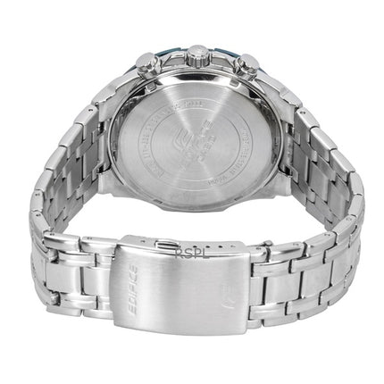 Casio Edifice Analog Standard Chronograph Edelstahl Grünes Zifferblatt Quarz EFR-539DE-3AV 100M Herrenuhr