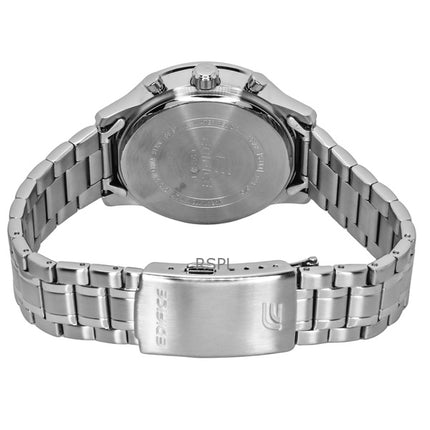 Casio Edifice Analog Chronograph Edelstahl Schwarzes Zifferblatt Quarz EFR-575D-1A 100M Herrenuhr