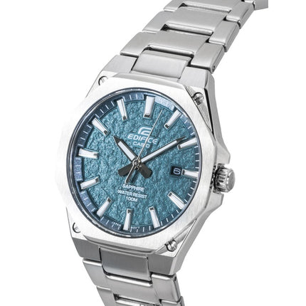 Casio Edifice Analog Edelstahl Grünes Zifferblatt Quarz EFR-S108DE-3AV 100M Herrenuhr
