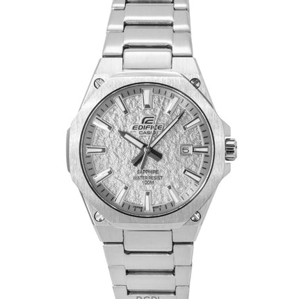 Casio Edifice Analog Edelstahl Silber Zifferblatt Quarz EFR-S108DE-8AV 100M Herrenuhr