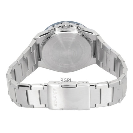 Casio Edifice Analog Chronograph Edelstahl Grünes Zifferblatt Solar EFS-S650D-3A 100M Herrenuhr