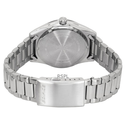 Casio Edifice Analog Edelstahl Schwarzes Zifferblatt Quarz EFV-160D-1A 100M Herrenuhr