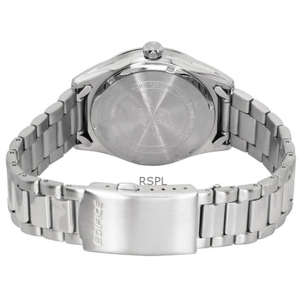 Casio Edifice Analog Edelstahl Weißes Zifferblatt Quarz EFV-160D-7A 100M Herrenuhr