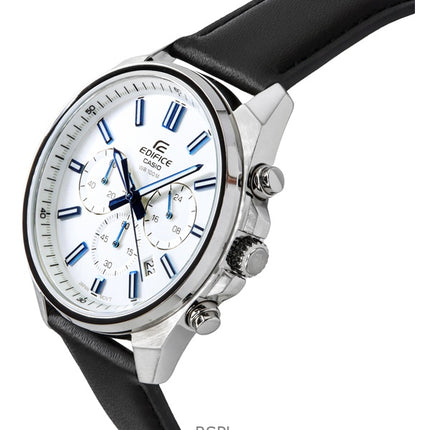 Casio Edifice Analog Standard Chronograph Weißes Zifferblatt Quarz EFV-650L-7AV 100M Herrenuhr