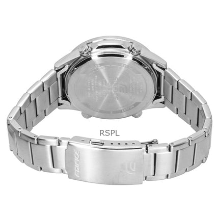 Casio Edifice Analog Digital Edelstahl Schwarzes Zifferblatt Quarz EFV-C120D-1A4 100M Herrenuhr