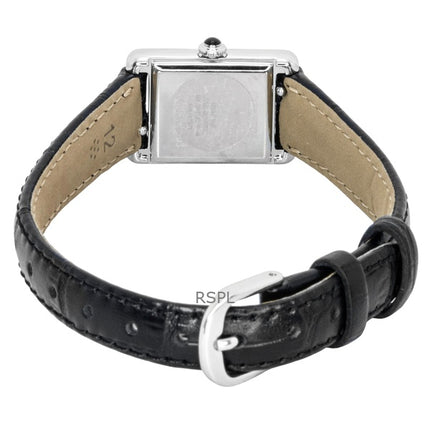 Citizen Fio Roma Eco-Drive Damenuhr mit Lederarmband und silbernem Zifferblatt (EG2790-12A)