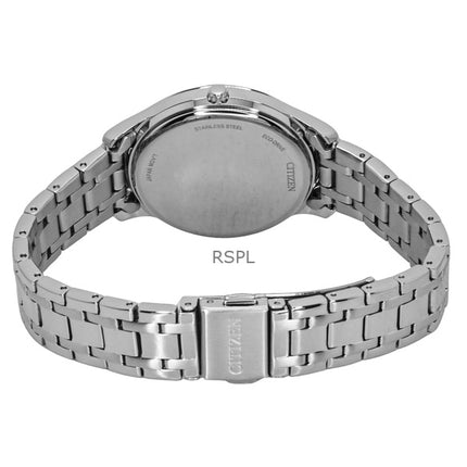 Citizen Elegance Eco-Drive Damenuhr aus Edelstahl mit rosa Zifferblatt EM0411-71X