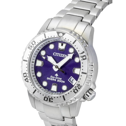 Citizen Promaster Dive Edelstahl Lila Zifferblatt Eco-Drive Taucheruhr EO2027-50X 200M Damenuhr