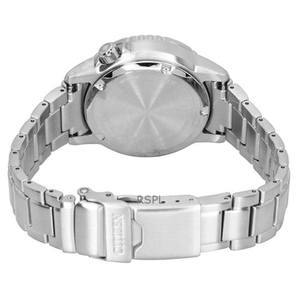 Citizen Promaster Taucheruhr aus Edelstahl mit rotem Zifferblatt, Eco-Drive EO2027-50Z, wasserdicht bis 200 m, Damenuhr