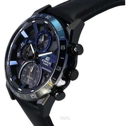 Casio Edifice Nighttime Drive Series Analog-Chronograph schwarzes Zifferblatt Solar EQS-940NL-1A 100M Herrenuhr