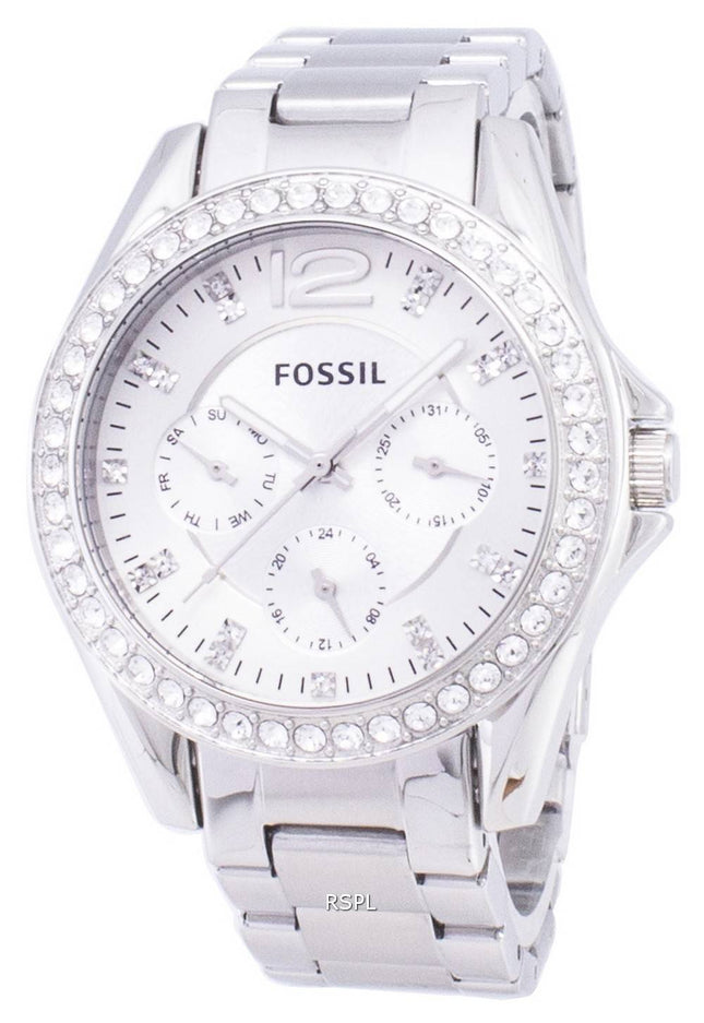 Fossil Riley Multifunktions-Crystal Dial ES3202 Damenuhr