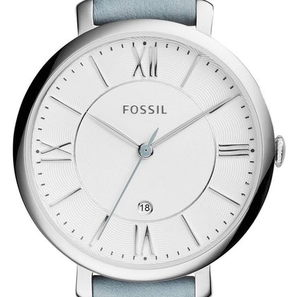 Fossil Jacqueline Quarz Smokey Blue Leather Strap ES3821 Damenuhr