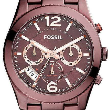 Fossilen perfekten Freund Multifunktions Dual Time GMT Quarz ES4110 Damenuhr