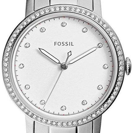 Fossilen Neely Quarz Diamant Akzent ES4287 Damenuhr