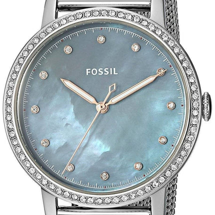 Fossilen Neely Quarz Diamant Akzent ES4313 Damenuhr