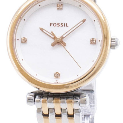 Fossilen Carlie ES4431 Quarz Analog Damenuhr