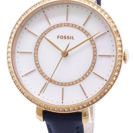 Fossilen Jocelyn ES4456 Diamant Akzenten Quarz Damenuhr