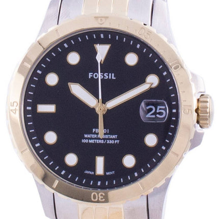 Fossil FB-01 Schwarzes Zifferblatt Quarz ES4745 100M Damenuhr