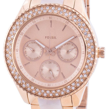 Fossil Stella ES4755 Quarz Diamant Akzente Damenuhr