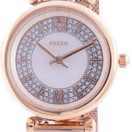Fossile Carlie Mini ES4836 Quarzdiamant Akzente Damenuhr