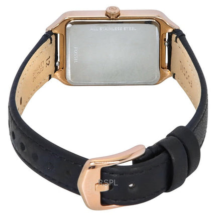 Fossil Raquel Lederarmband weißes Zifferblatt Quarz ES5310 Damenuhr