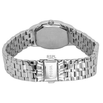 Fossil Harlow Edelstahl Creme Zifferblatt Quarz ES5363 Damenuhr