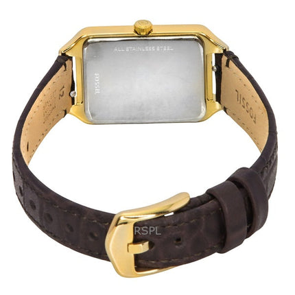 Fossil Raquel Lederarmband braunes Zifferblatt Quarz ES5367 Damenuhr