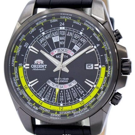 Richten Sie automatische Multi-Jahres Kalender World Time EU0B005B Herrenuhr