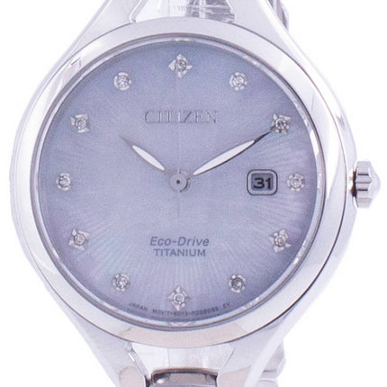 Citizen Super Titanium Diamond Akzente Eco-Drive EW2560-86D Damenuhr