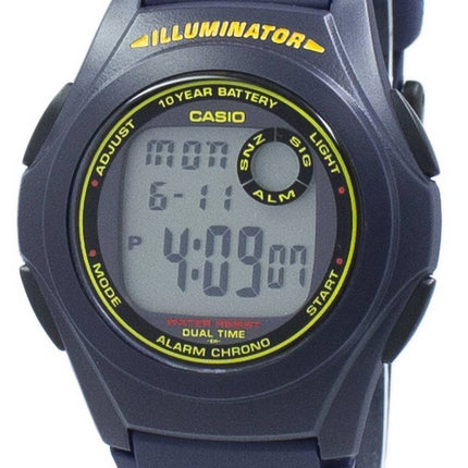 Casio Illuminator Dual Time Chrono Digital F-200W-2 b F200W-2 b Herrenuhr