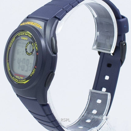 Casio Illuminator Dual Time Chrono Digital F-200W-2 b F200W-2 b Herrenuhr