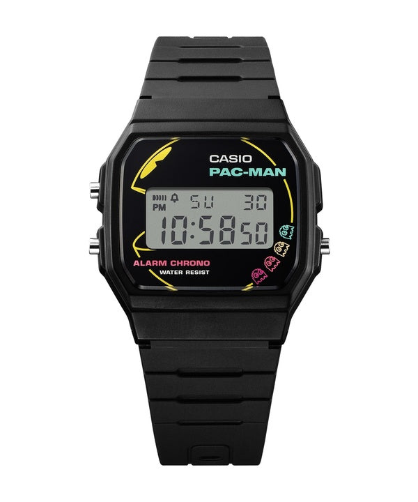 Casio Standard Digital PAC-MAN Collaboration Bio-basiertes Harzarmband Quarz F-91WPC-1A Unisex-Armbanduhr