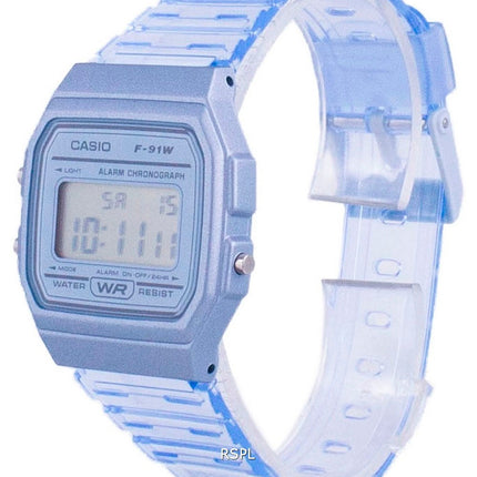 Casio Jugend Blue Resin Digital F-91WS-2 F91WS-2 Unisex Uhr
