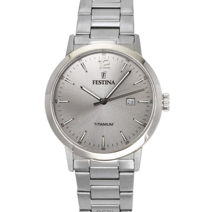Festina Titangraues Zifferblatt Quarz F20435-2 Herrenuhr
