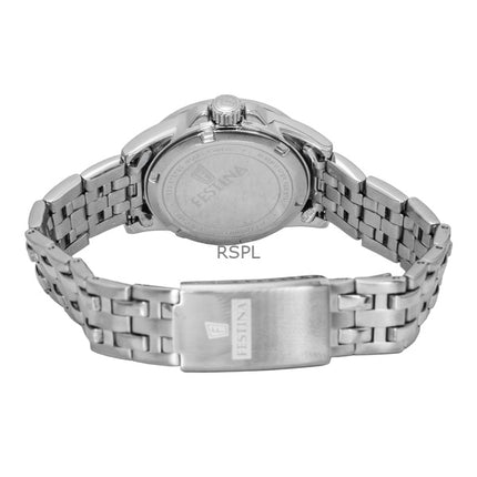 Festina Classic Edelstahl Blaues Zifferblatt Quarz F20455-3 100M Damenuhr