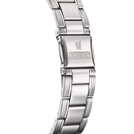 Festina Classics Edelstahl schwarzes Zifferblatt Quarz F20511-4 Herrenuhr
