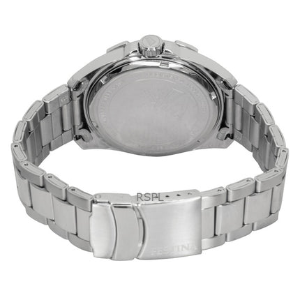 Festina Edelstahl Multifunktions Schwarzes Zifferblatt Quarz F20623-4 100M Herrenuhr