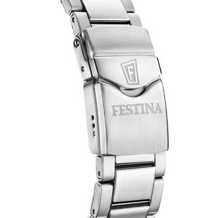 Festina The Originals Edelstahl grünes Zifferblatt Quarz Taucheruhr F20663-2 200M Herrenuhr