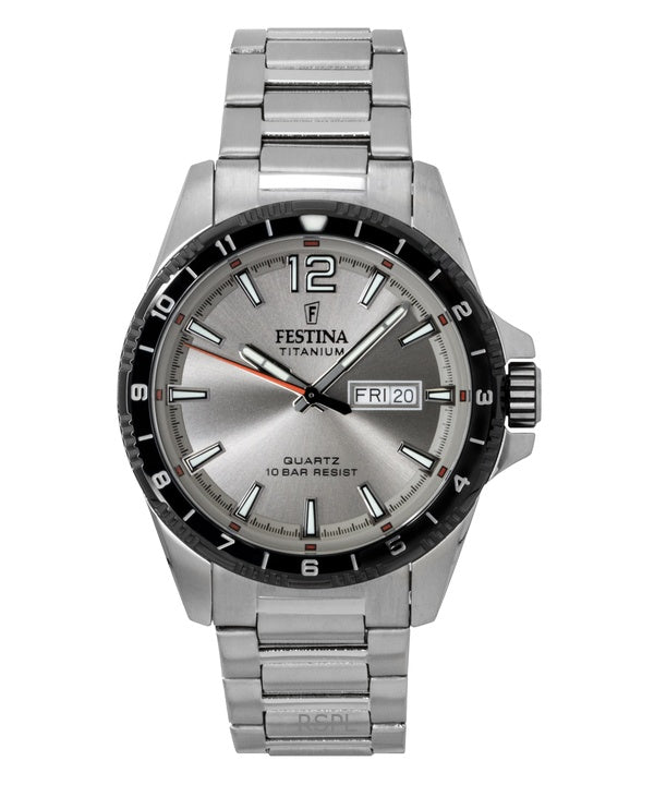 Festina Titangraues Zifferblatt Quarz F20698-1 100M Herrenuhr