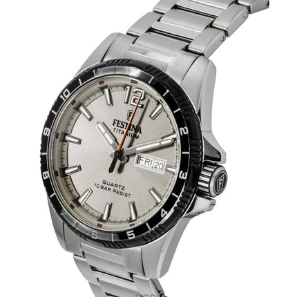 Festina Titangraues Zifferblatt Quarz F20698-1 100M Herrenuhr