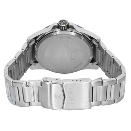 Festina Titanium Analog Blaues Zifferblatt Quarz F20698-2 100M Herrenuhr