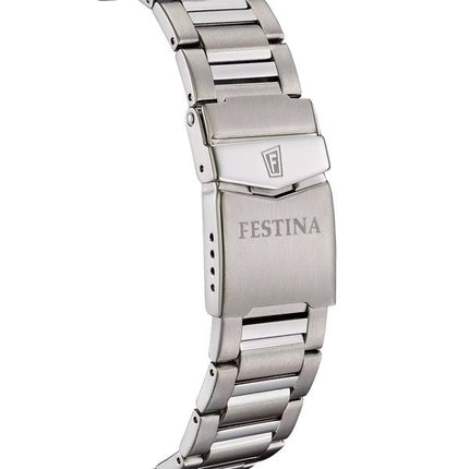 Festina Titan schwarzes Zifferblatt Quarz F20698-4 100M Herrenuhr