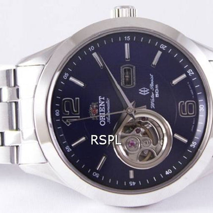 Richten Sie automatische Semi Skelett blaues Zifferblatt FDB05001D Herrenuhr