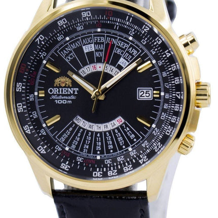 Richten Sie automatische Multi-Jahres Kalender 100M FEU07009BH Herrenuhr