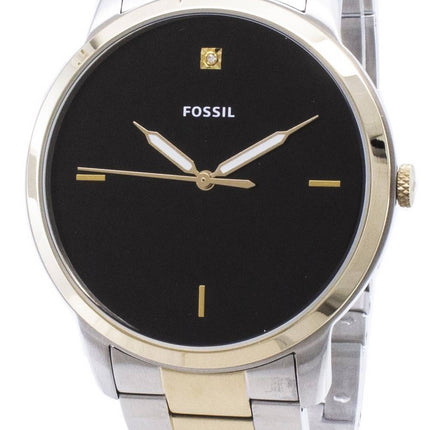 Fossilen minimalistischen FS5458 Quarz Analog Herrenuhr