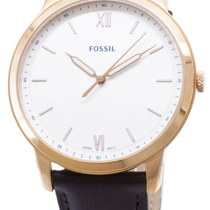 Fossilen minimalistischen FS5463 Quarz Analog Herrenuhr