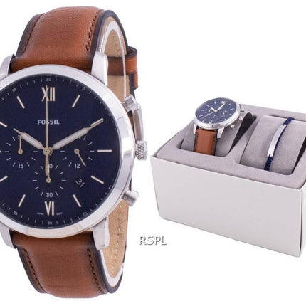 Fossil Neutra Chronograph Quarz FS5708SET Mit Geschenkset Herrenuhren